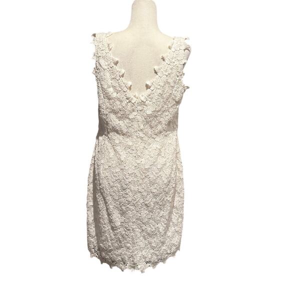 Lily Pulitzer Resort White Papillion Lace Reeve Dress in Size 12 - Picture 3 of 8